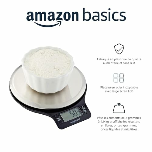 Balance de cuisine numérique Amazon Basics