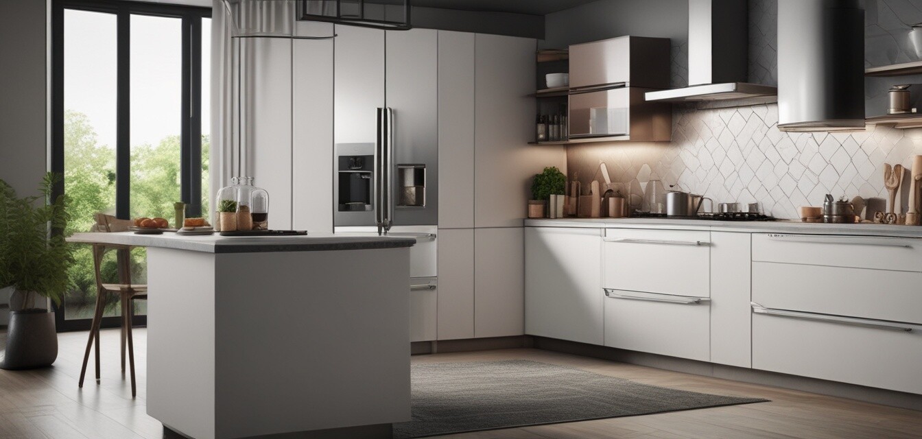 Modern kitchen with high-end appliances