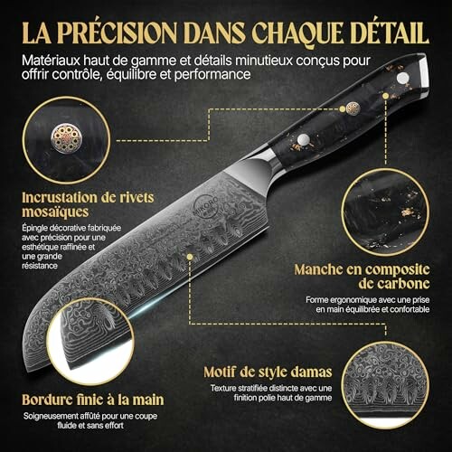 Détails de conception et matériaux haut de gamme.