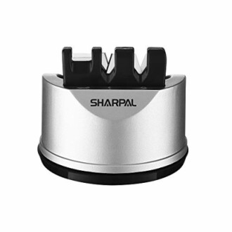 Aiguiseur de couteaux Sharpal en acier inoxydable.